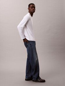 壓花標誌寬版 T 恤, Bright White, hi-res