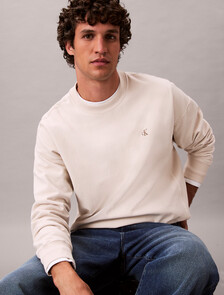 Premium Fleece Relaxed Sweatshirt, Chalk, hi-res