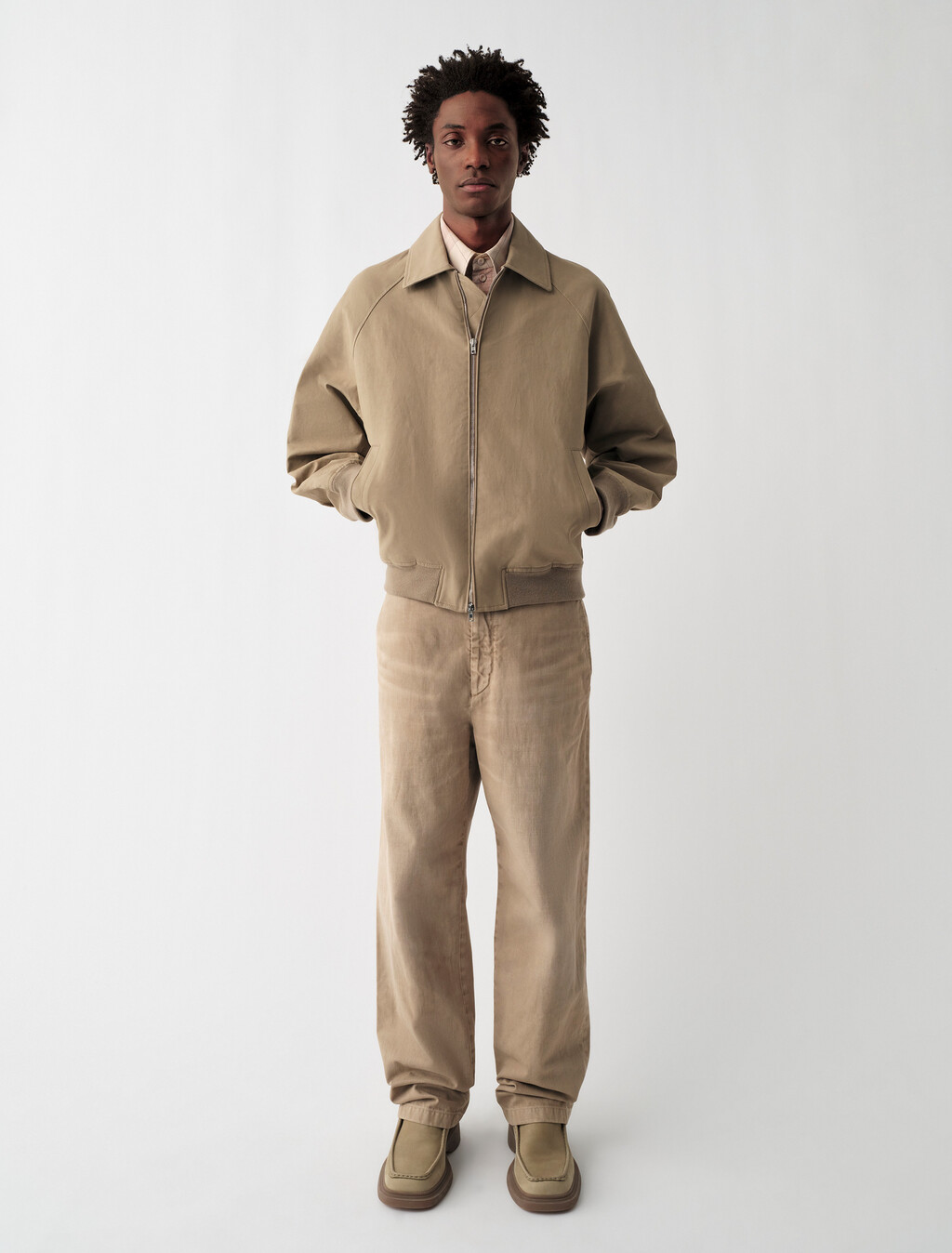 Kit Button-Down Shirt, Sand, hi-res