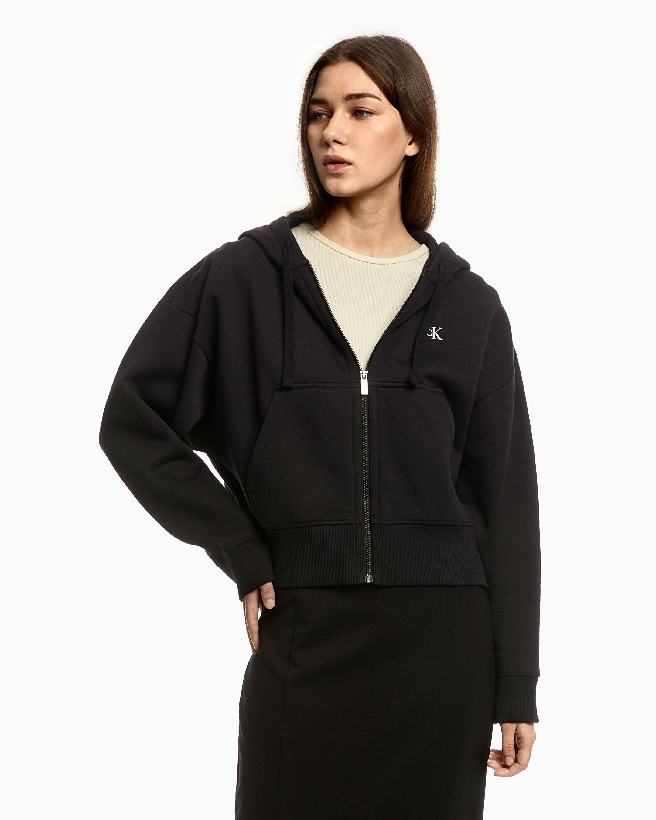 Calvin klein zip up hoodie womens online