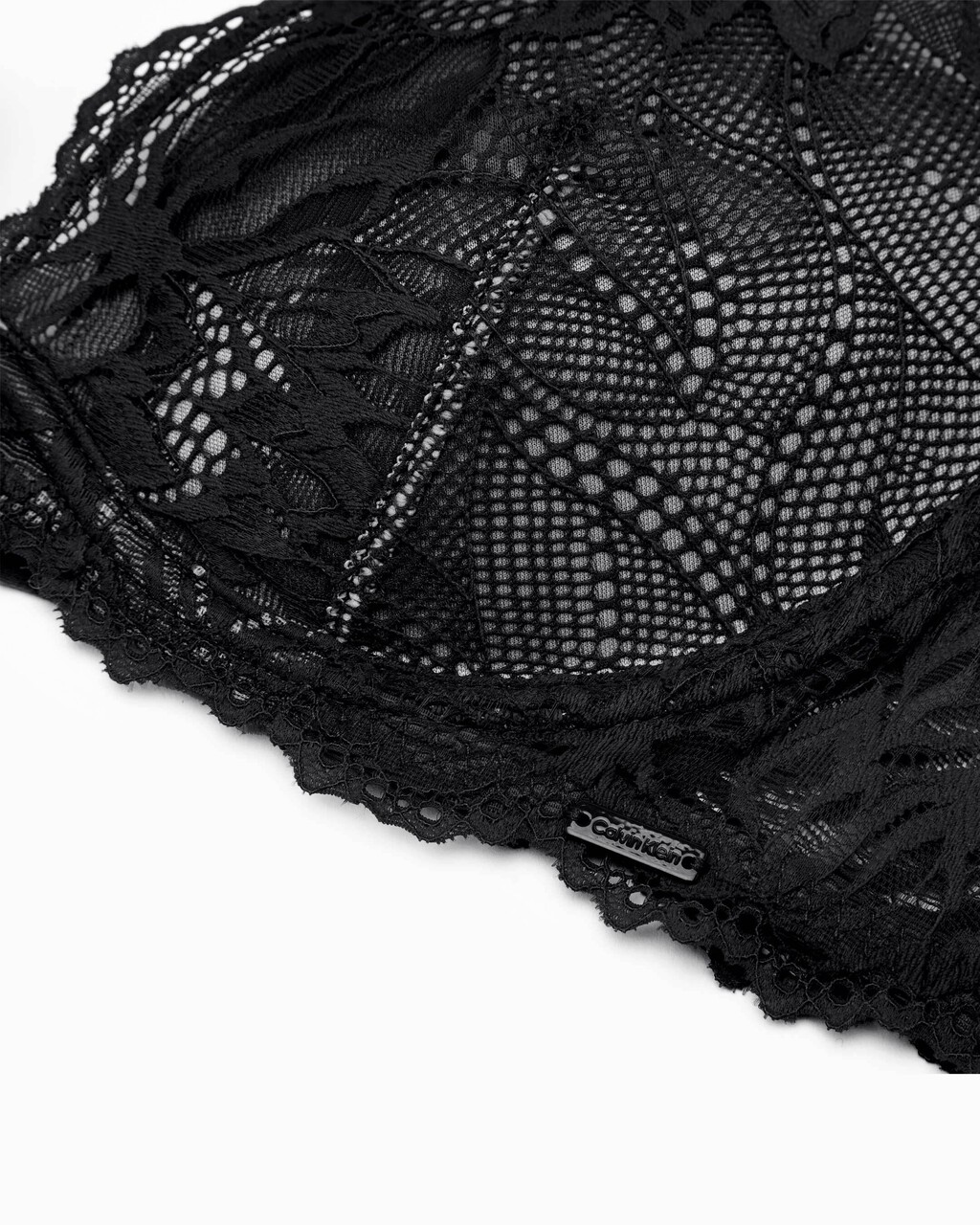 Seductive Comfort Lotus Floral Lightly Lined Plunge Bra, BLACK, hi-res