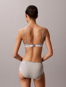 Icon Cotton 莫代爾低腰內褲, Grey Heather, hi-res