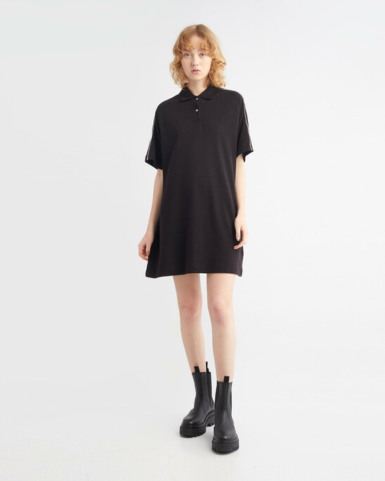 LOGO PIPE POLO DRESS