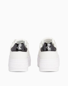 皮革厚底運動鞋, Bright White/Black, hi-res