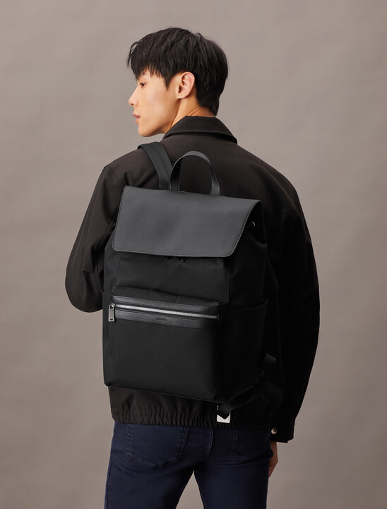 Contrast Flap Backpack