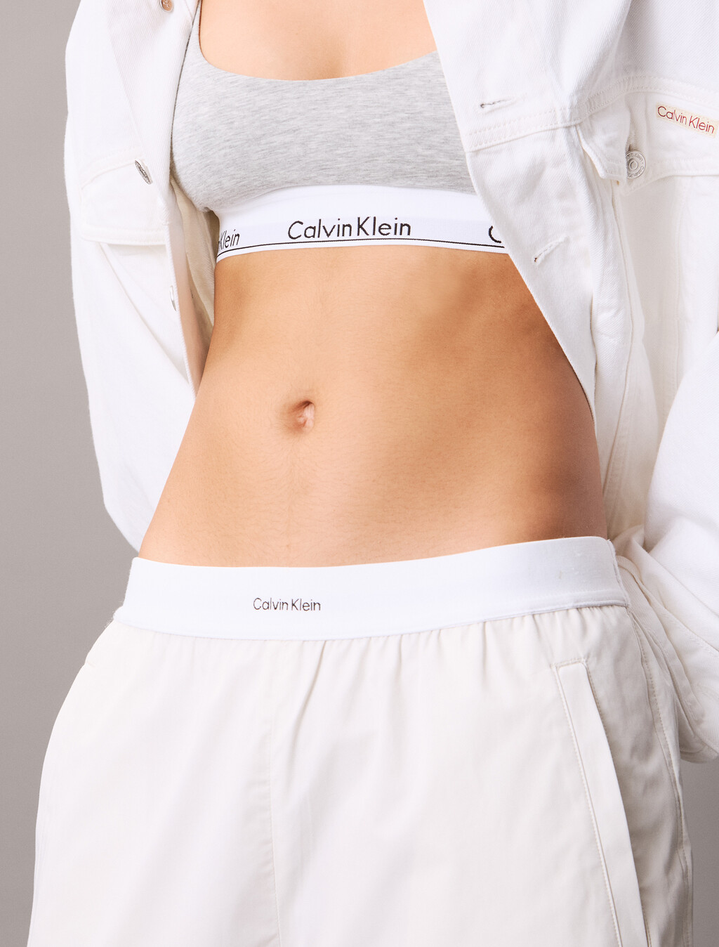 Cotton Relaxed Pants, Blanc De Blanc, hi-res