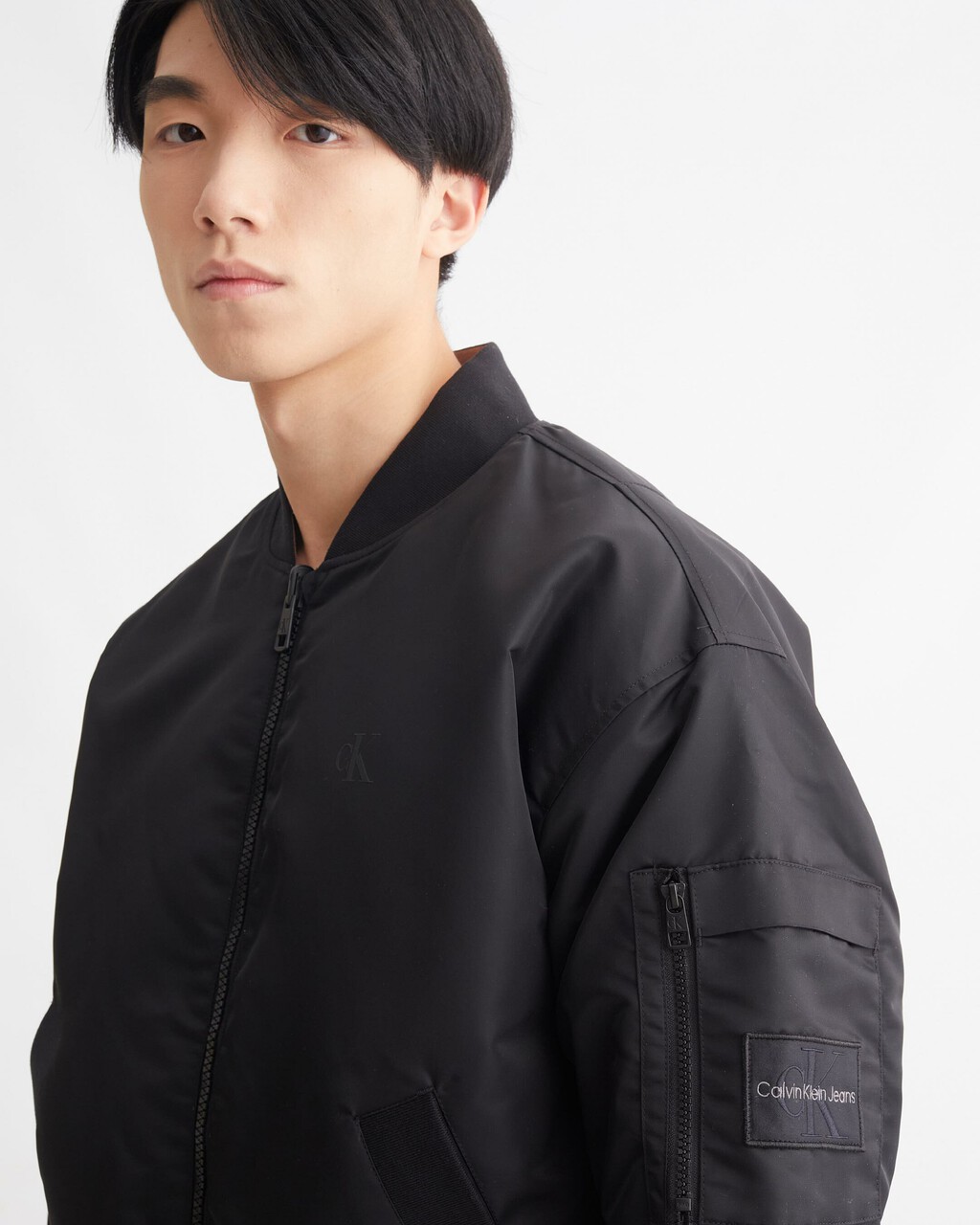 Archival Neutrals Reversible Bomber Jacket, Ck Black/Warm Toffee, hi-res