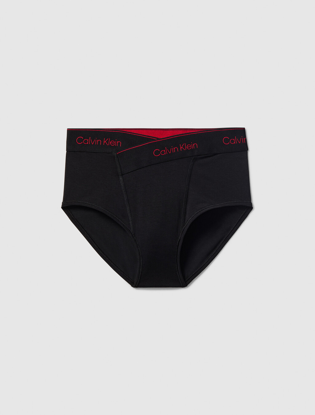 Icon Cotton 高腰比基尼內褲, Black, hi-res