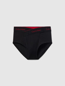 Icon Cotton 高腰比基尼內褲, Black, hi-res