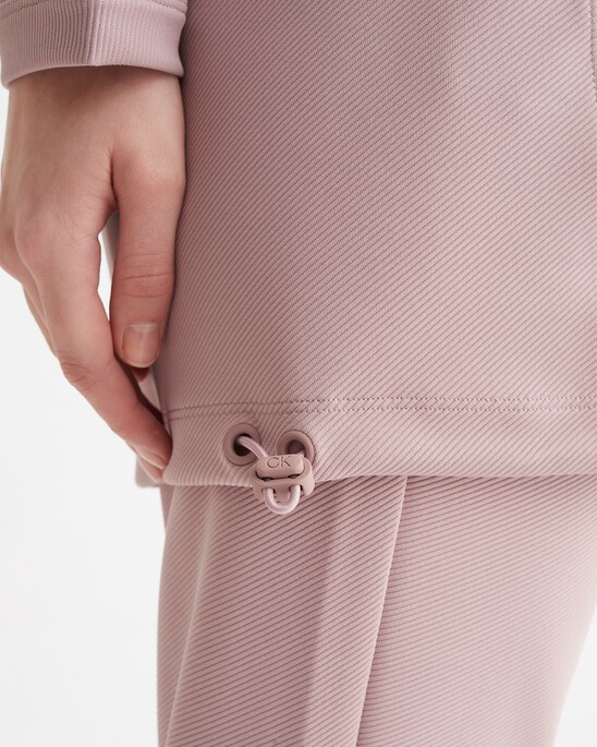 CK EFFECT HOODED SWEAT DRESS