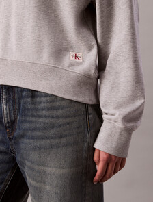 Terry Relaxed Sweatshirt, History Grey Heather, hi-res
