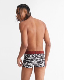 CALVIN KLEIN 1996 LOW RISE TRUNKS, BLUR FLORAL_BLACK, hi-res