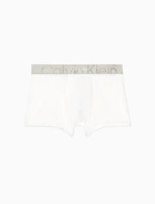 壓花標誌棉質平角褲, White, hi-res