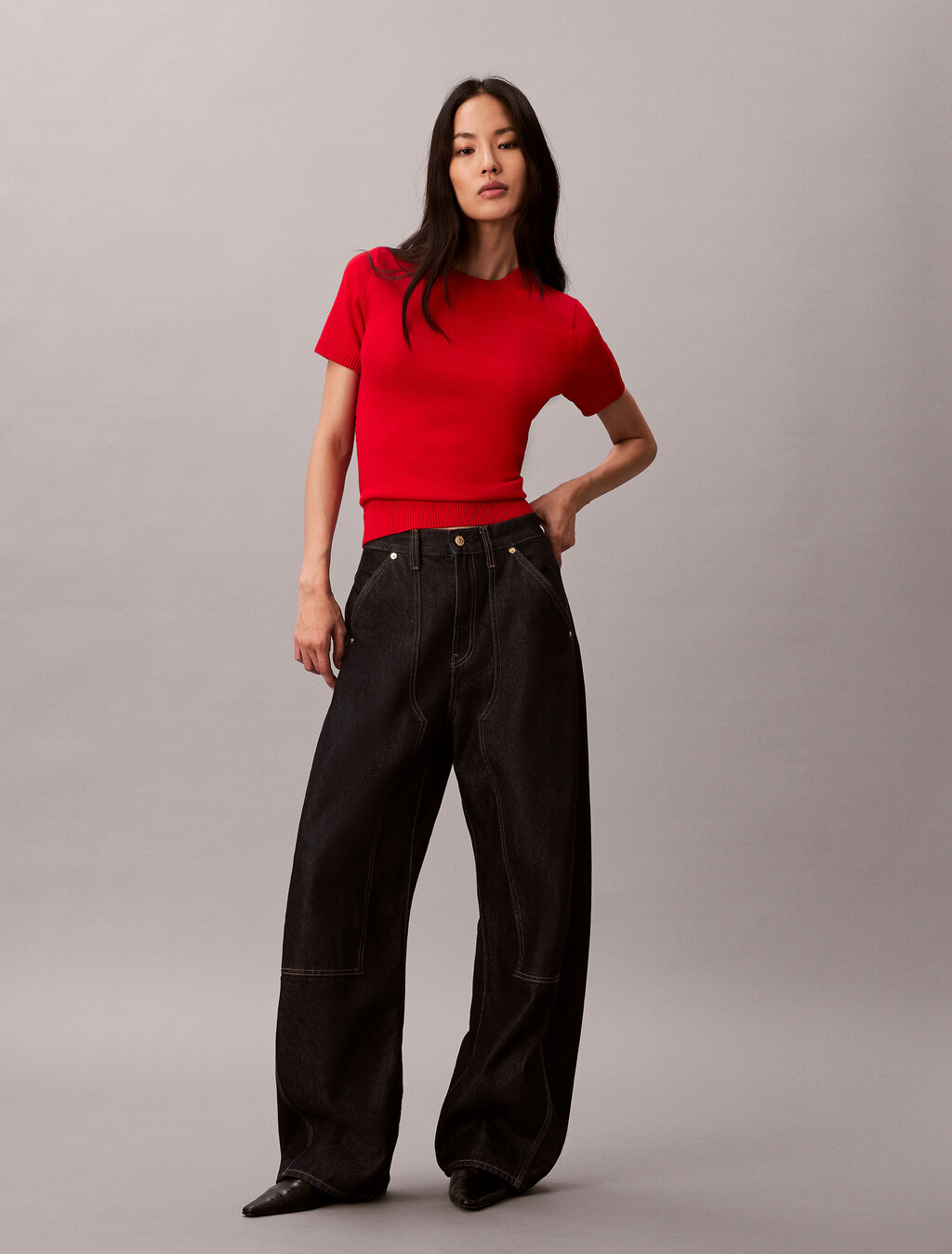 農曆新年針織上衣, Pantone Red, hi-res