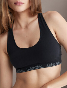Modern Seamless Lightly Lined Bralette, Black, hi-res