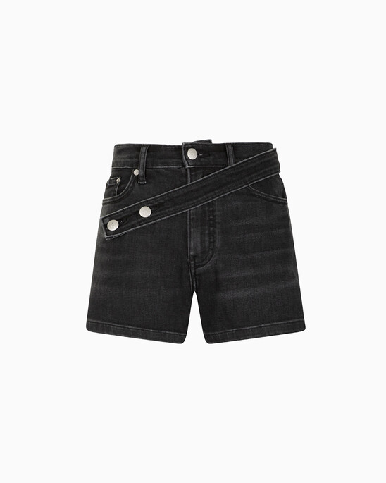 37.5 RECYCLED COTTON HIGH RISE DENIM SHORTS