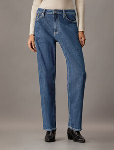 Italian Selvedge 90s Straight Jeans, Denim Dark, hi-res