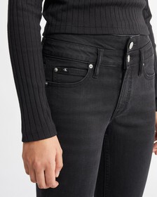 SUSTAINABLE LYOCELL MID RISE SKINNY ANKLE JEANS, Black, hi-res
