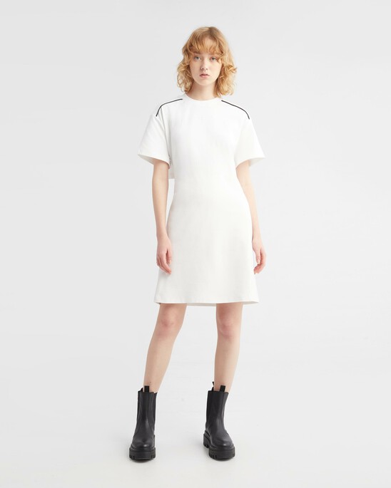 Feminine Cut-Out Back T-Shirt Dress