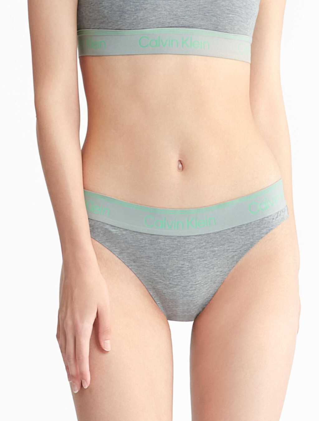 ATHLETIC 運動棉質丁字褲, Medium Grey Heather, hi-res