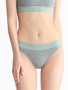 ATHLETIC 運動棉質丁字褲, Medium Grey Heather, hi-res