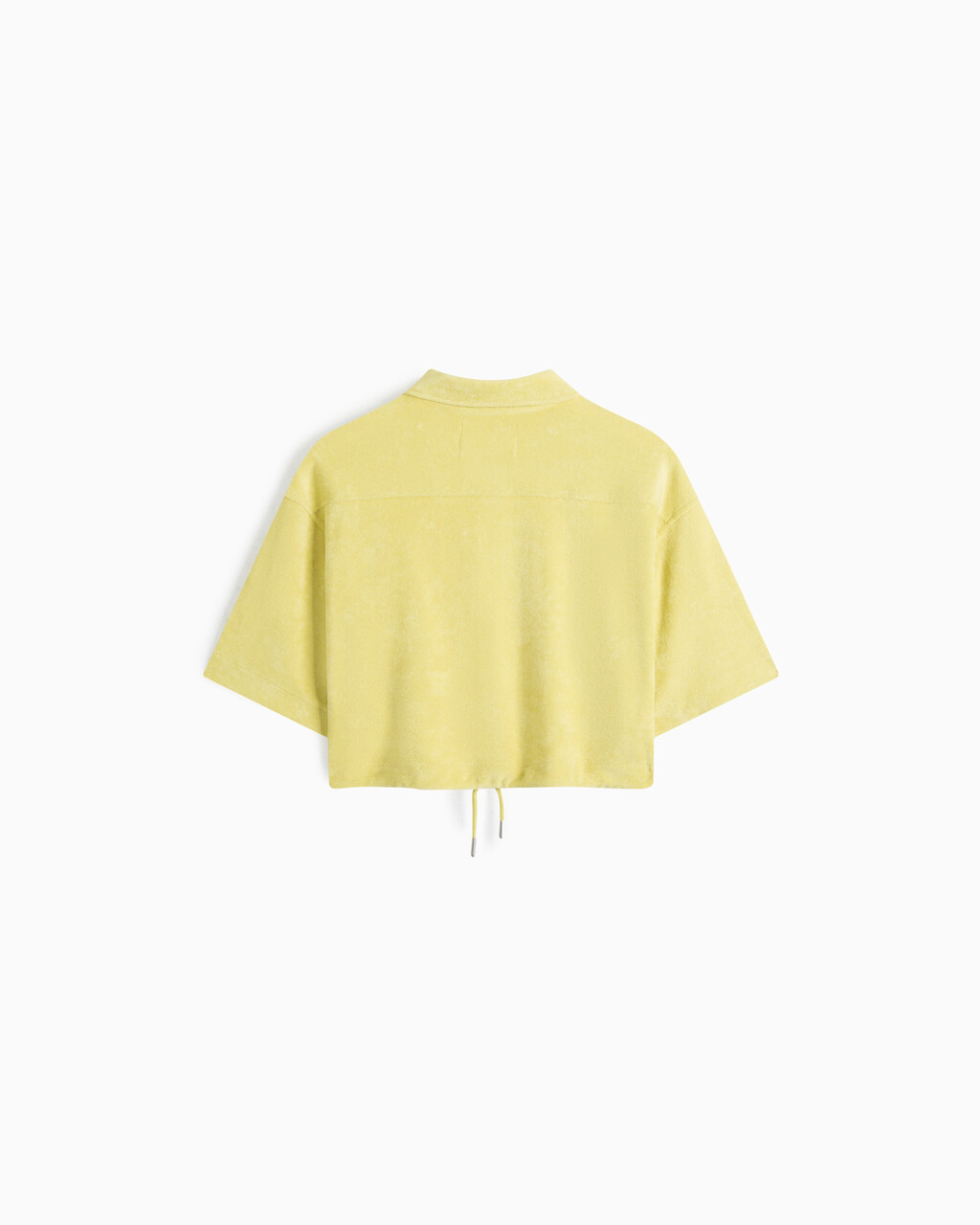 Summer Textures Towel Button Down Shirt, Yellow Sand, hi-res