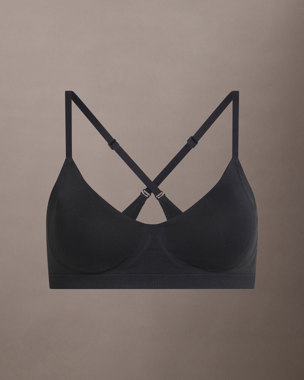 CALVIN KLEIN QP2101S WIRELESS Lined Lounge Bra BLACK size XL *New w/OUT Tags