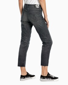 Forever Stretch Slim Straight Jeans, Spj Washed Black Dstr, hi-res