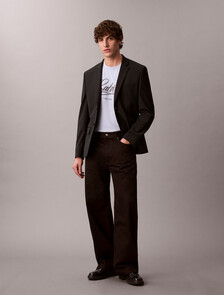 Script Logo Graphic Relaxed T-Shirt, Casual Blue, hi-res