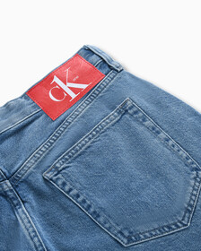 CK One 及踝牛仔寬管褲, Denim Medium, hi-res