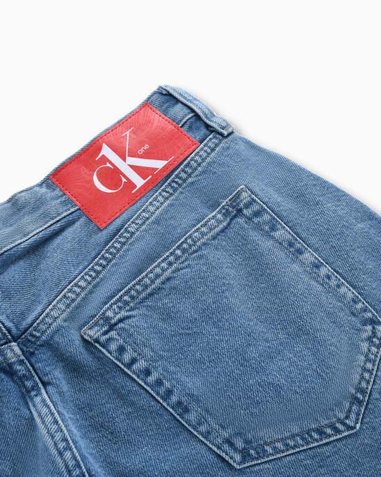 CK One 及踝牛仔寬管褲