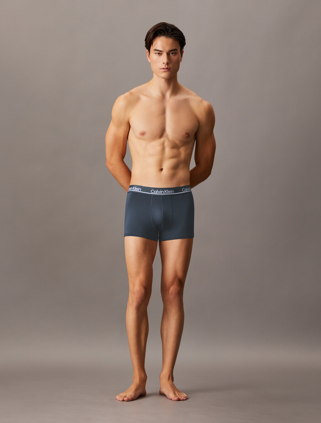 3 件套組 CK Micro Plus 低腰平口內褲, BLACK/ TURBULENCE/ GREY HEATHER, hi-res