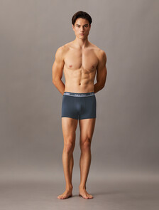 3 件套組 CK Micro Plus 低腰平口內褲, BLACK/ TURBULENCE/ GREY HEATHER, hi-res