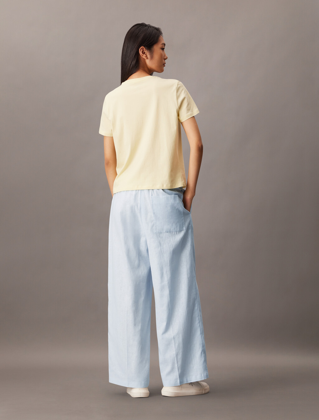 Linen Drawstring Pant, Plein Air, hi-res