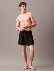 Satin Jacquard Traditional Boxers, 17715 HOLIDAY SHINE LOGO+BLACK, hi-res