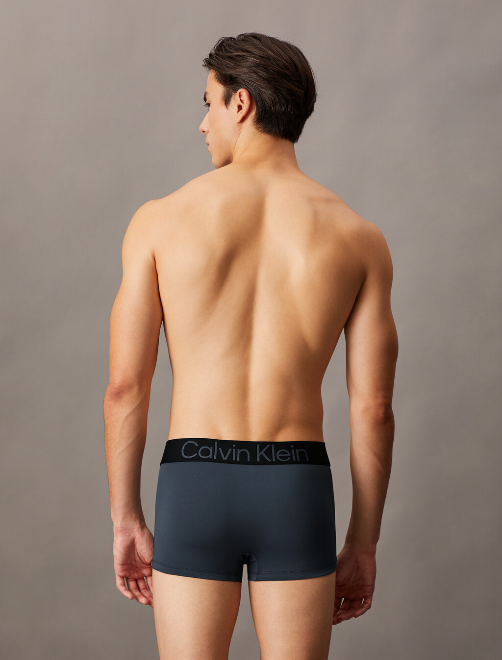 3 件套組對比標誌低腰平口內褲, BLACK/  TURBULENCE/  WOLF GREY, hi-res