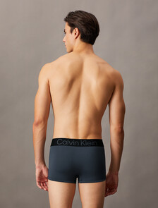 3 件套組對比標誌低腰平口內褲, BLACK/  TURBULENCE/  WOLF GREY, hi-res