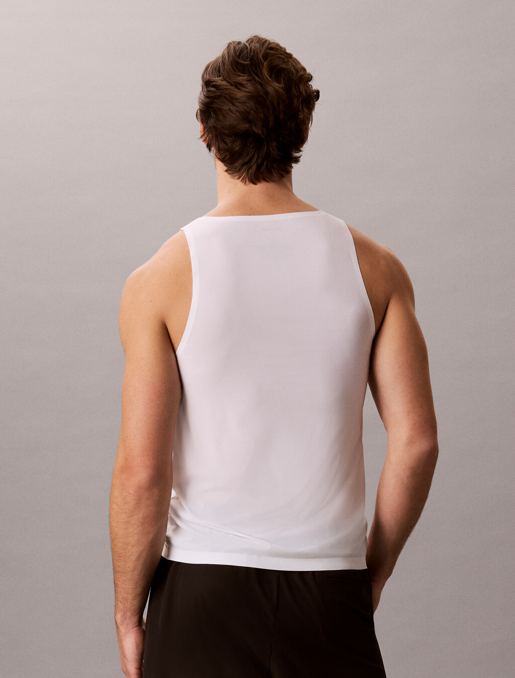 Invisible 超細纖維網眼背心, Classic White, hi-res