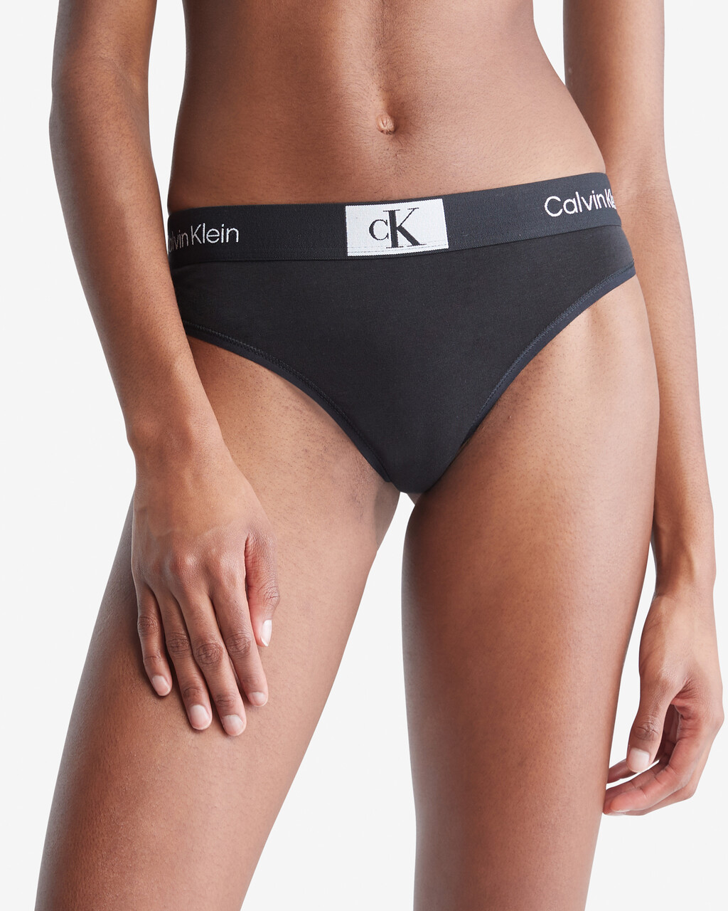 Calvin Klein 1996 Modern Thongs, Black, hi-res
