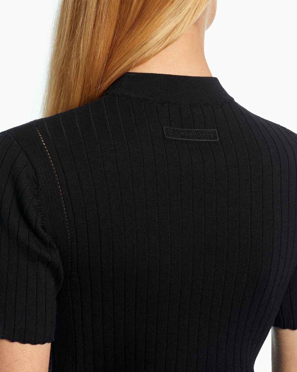 PREMIUM RIB KNIT TOP, CK BLACK, hi-res
