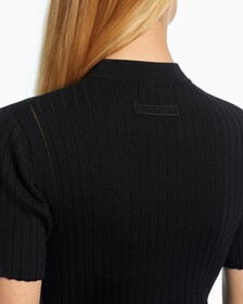 PREMIUM RIB KNIT TOP, CK BLACK, hi-res