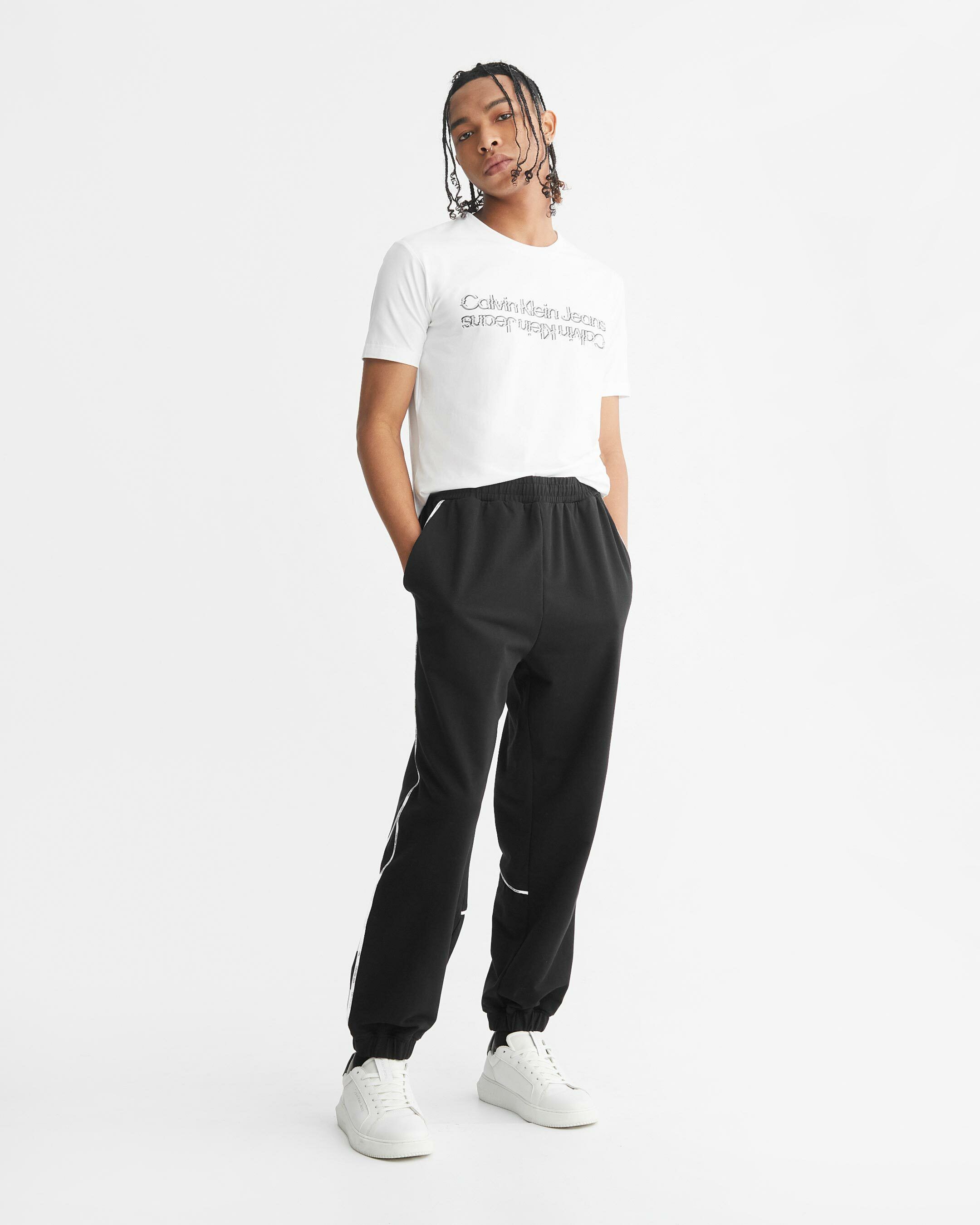 Calvin klein black outlet sweatpants