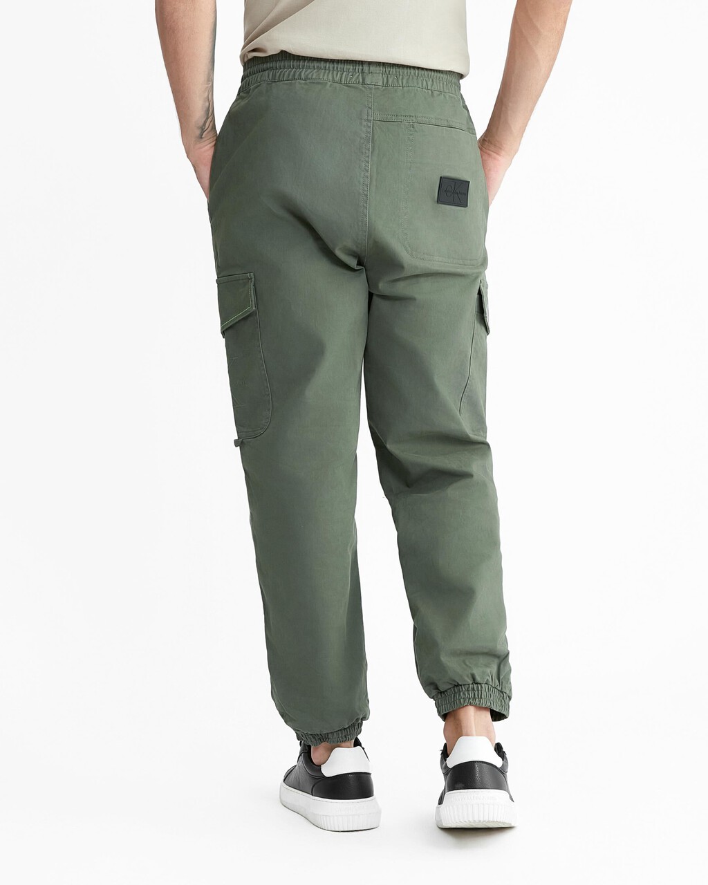 Washed Cargo Pants, Thyme, hi-res