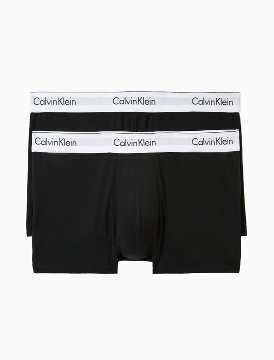 Calvin Klein Icon Cotton 彈力貼身短版四角褲（2 件組）