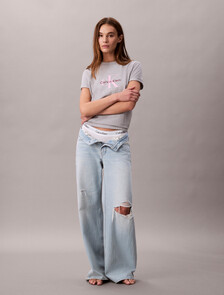 經典 Monogram 圓領 T 恤, Heroic Grey Heather, hi-res