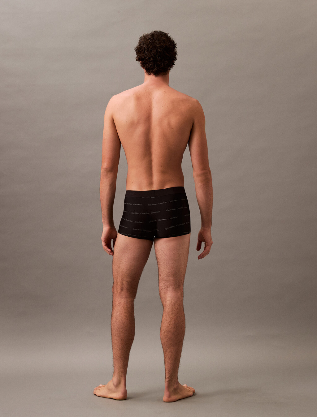 CK Black Print Low Rise Trunk, 18320 TRIPLE LOGO STRIPE+PLATINUM RUST, hi-res