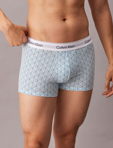 Icon Cotton Stretch Trunks 2 Pack, Misty Grey/ICON COTTON EMBLEM NIAGRA MIST, hi-res