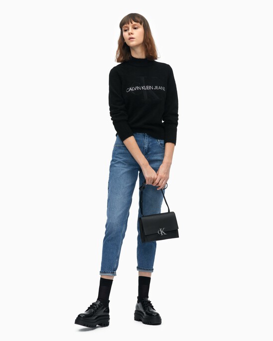 MINIMAL MONOGRAM SMALL FLAP CROSSBODY BAG