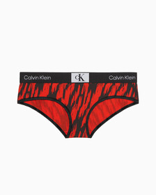 CALVIN KLEIN 1996 HIPSTER, TIGER STRIPE PRINT+HAZARD, hi-res