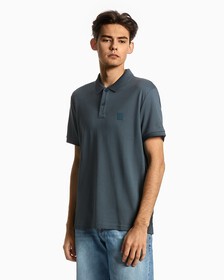 Embossed Logo Polo, Ocean Teal, hi-res